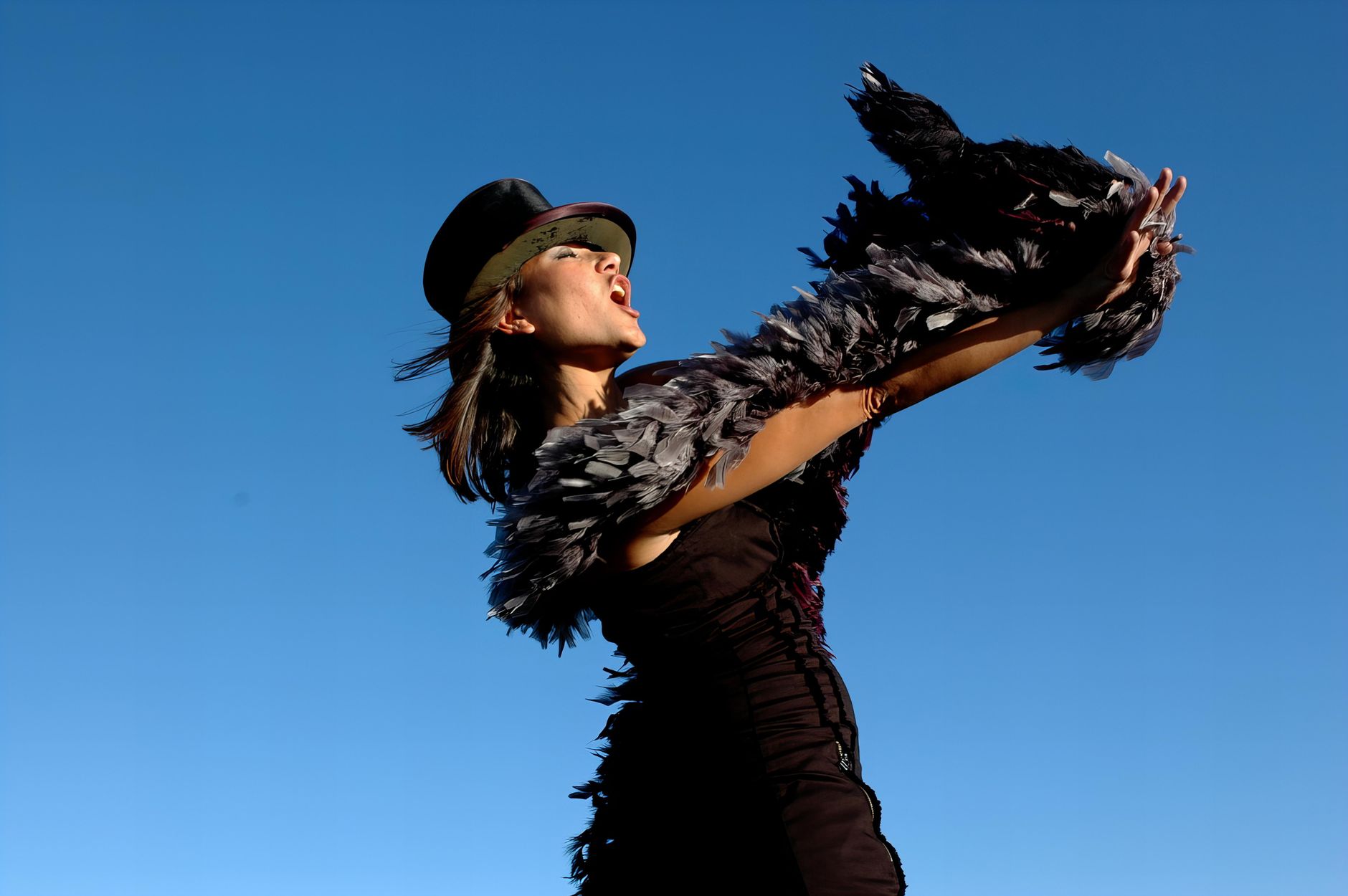 Feather Scarves