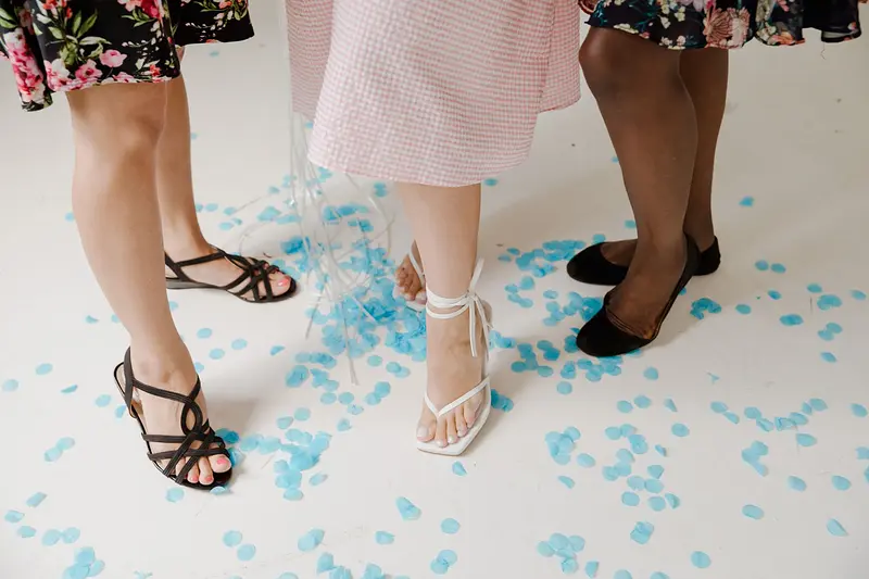 Heeled Thong Sandals