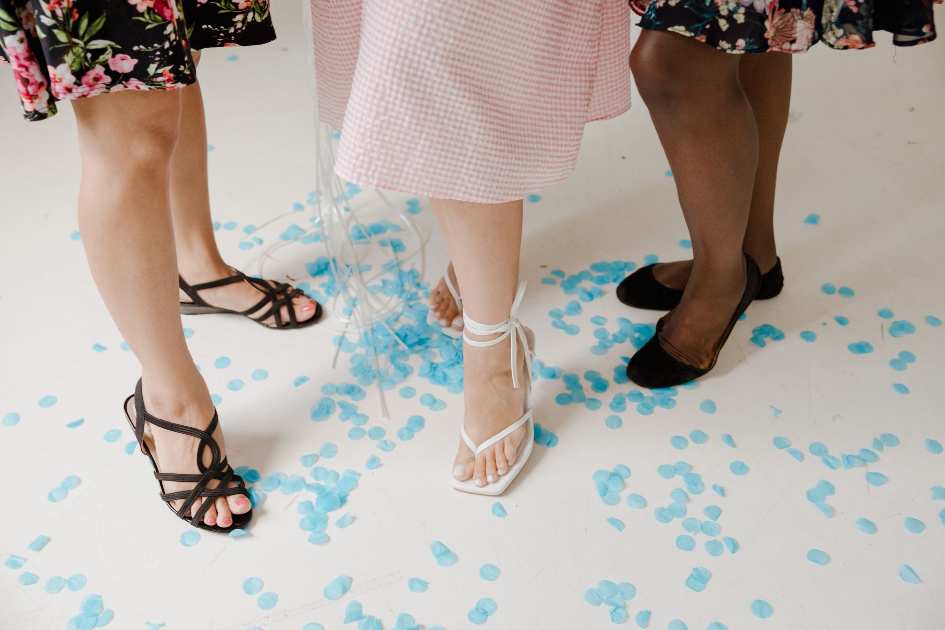 Heeled Thong Sandals