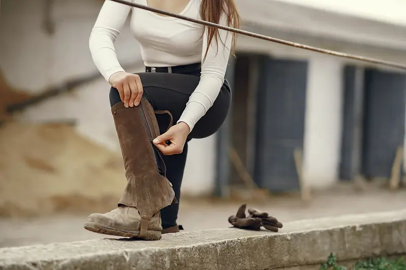 Jodhpurs Tucked Into Boots