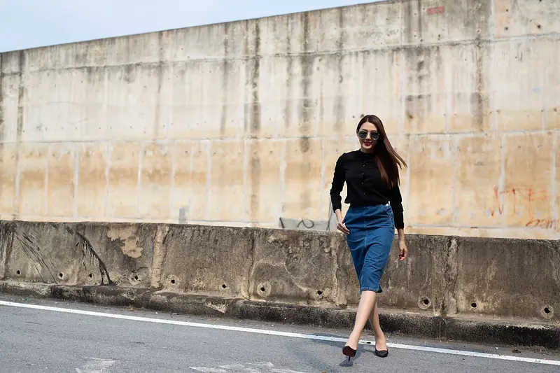 Long Pencil Skirt
