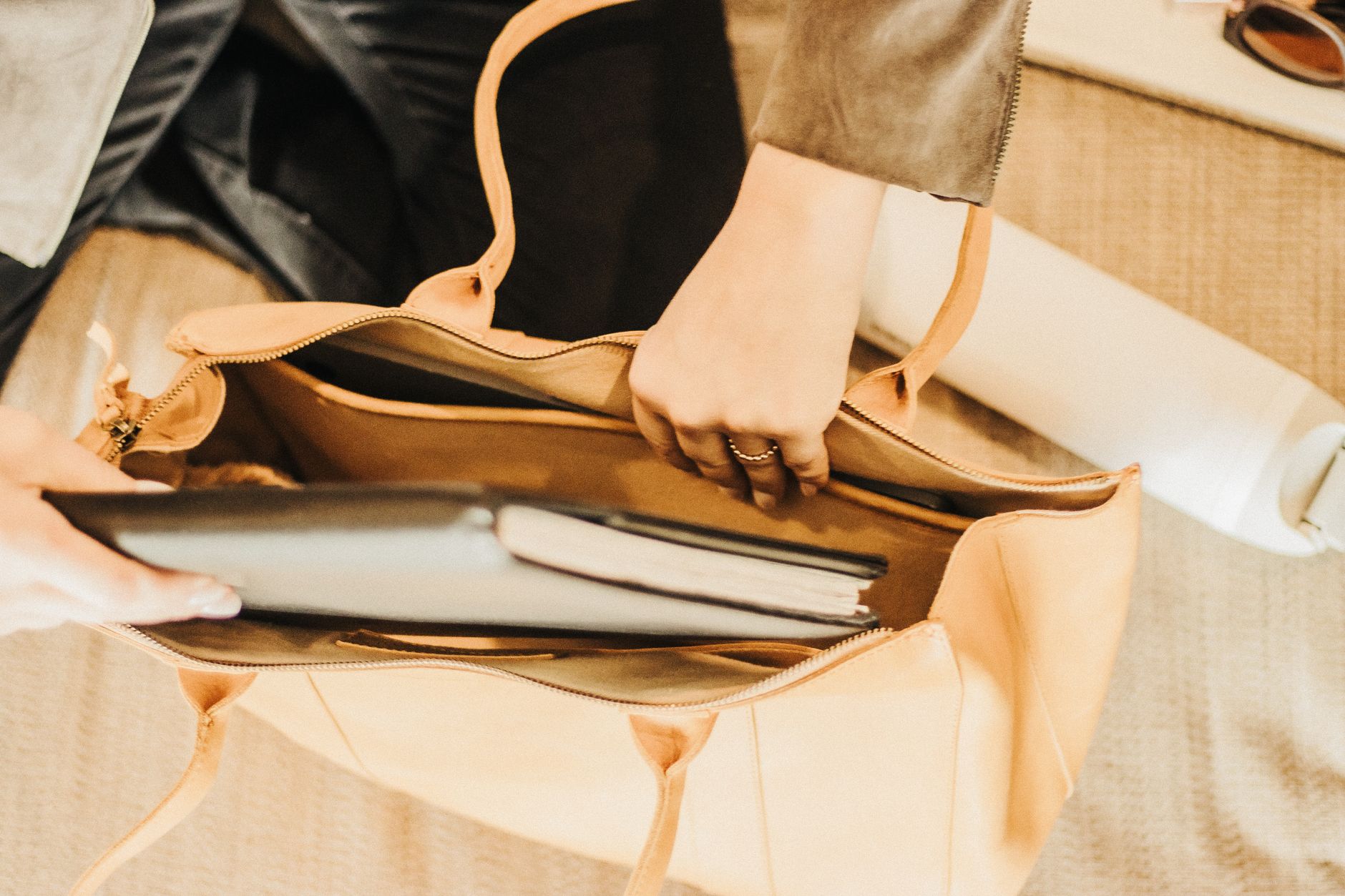 Oversized Leather Tote